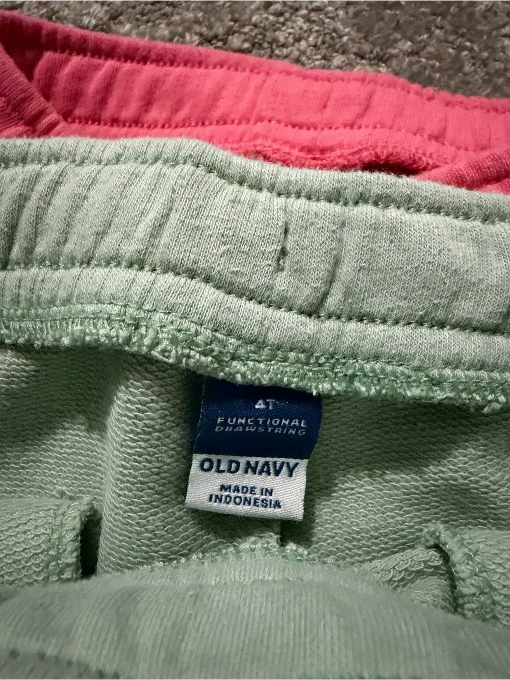 TWO Old Navy young girls 4T shorts‎ sweatpant material soft and comfy